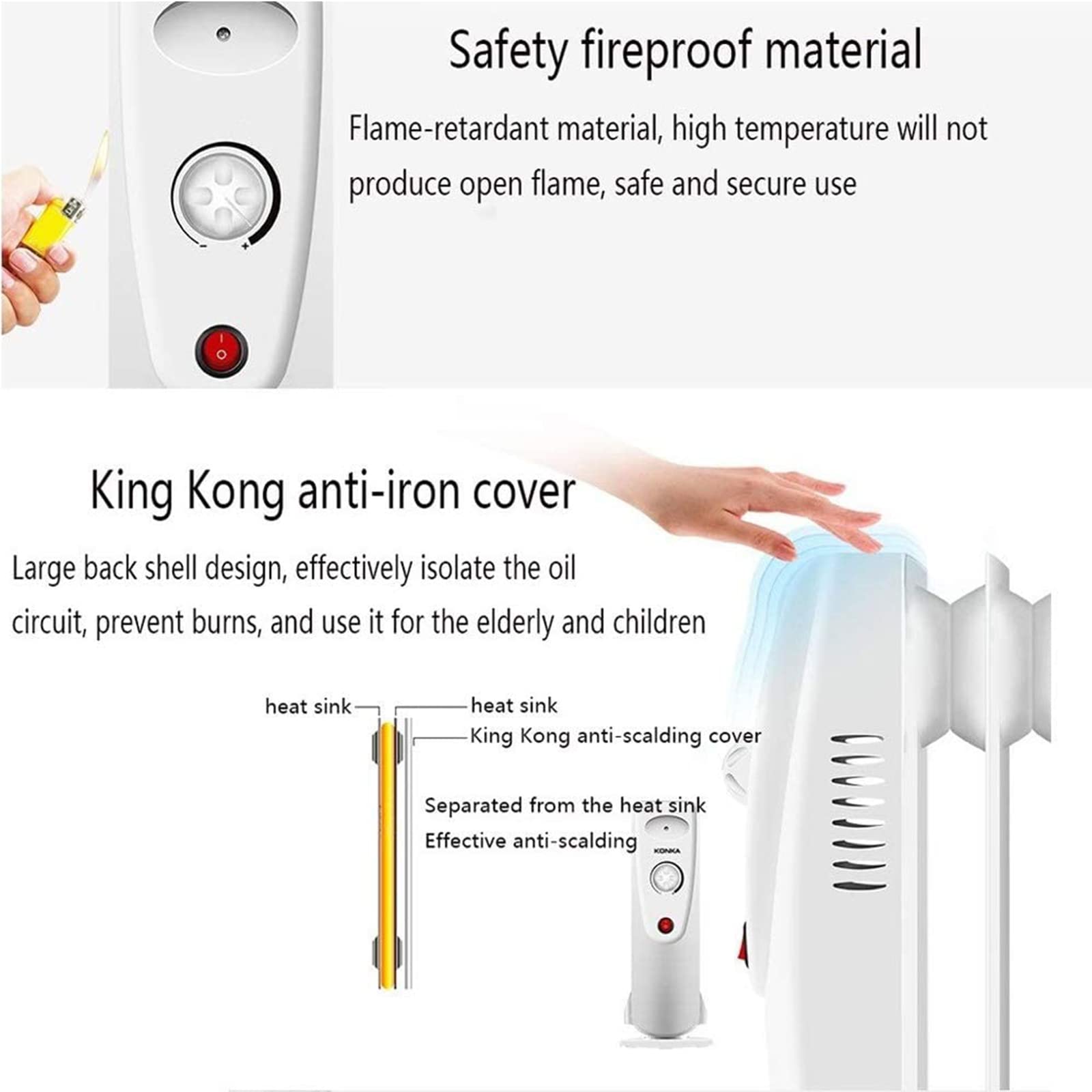 Amazon.co.jp : オイル充填ラジエーターヒーター、省エネ電気ルーム